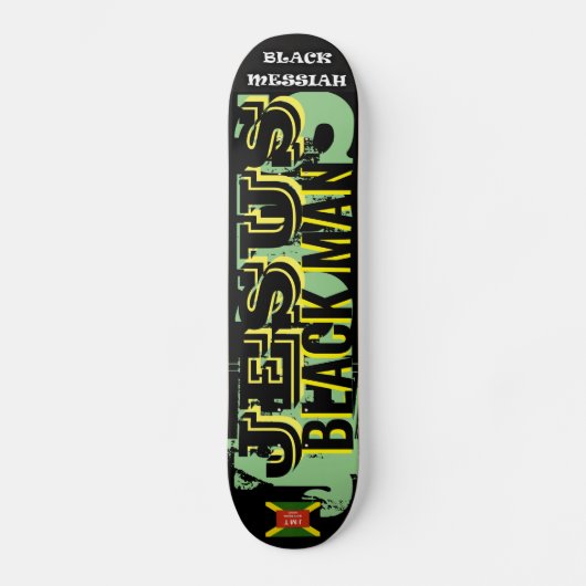 JESUS ZWARTE MAN Skateboard (Voorkant)