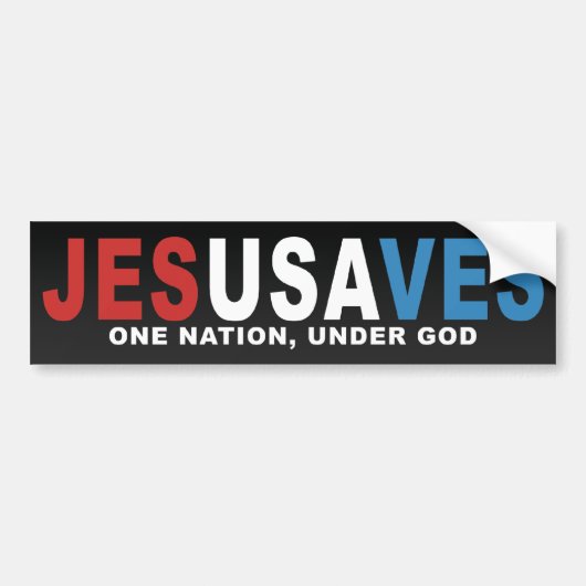 JesUSAves Bumpersticker (Voorkant)