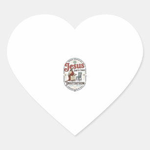 Jesusbijeenkomst lege stoel uitnodiging Jesus lege Hart Sticker