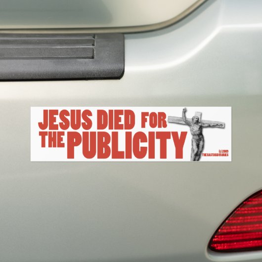 jesusbumper sticker (Op auto)