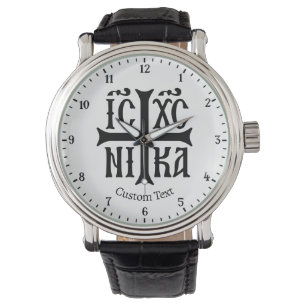 Jesuskristus overwint embleem horloge