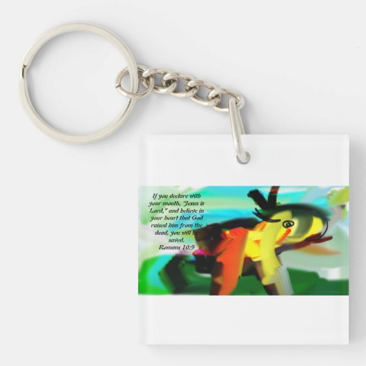 jesusliefde sleutelhanger (voorkant)