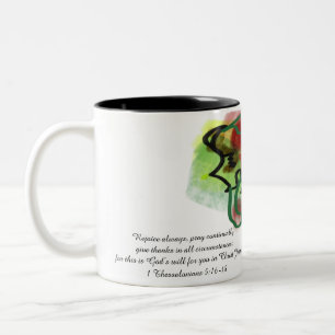 jesusliefde tweekleurige koffiemok