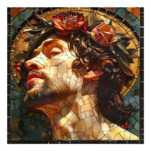 Jesussmozaïek Foto Afdruk