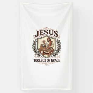 Jesustools van genade Jezus Toolbox Genade Christi Spandoek