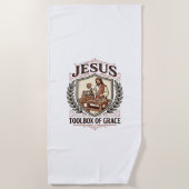 Jesustools van genade Jezus Toolbox Genade Christi Strandlaken (Voorkant)