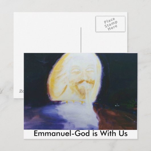 JESUSVISION_DESTIN_BRIDGE_ Emmanuel-God ... Briefkaart (Voorkant / Achterkant)