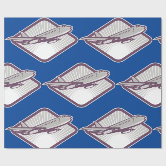 Jet Airplane Cadeaupapier (Vlak)