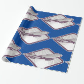 Jet Airplane Cadeaupapier (Uitgerold)