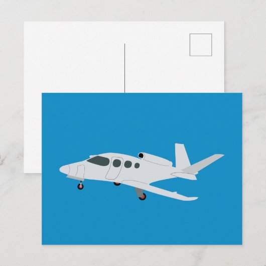 Jet Airplane Feestdagenkaart (Voorkant / Achterkant)