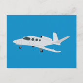 Jet Airplane Feestdagenkaart (Voorkant)