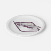 Jet Airplane Papieren Bordje (Gekanteld)