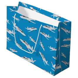 Jet Airplane Pattern Groot Cadeauzakje