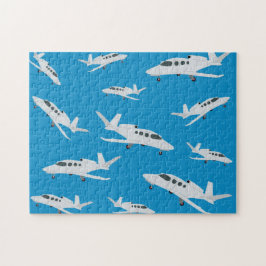 Jet Airplane Pattern Legpuzzel