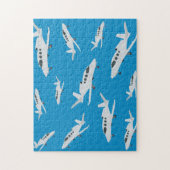 Jet Airplane Pattern Legpuzzel (Verticaal)