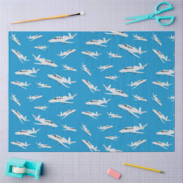 Jet Airplane Pattern Tissuepapier