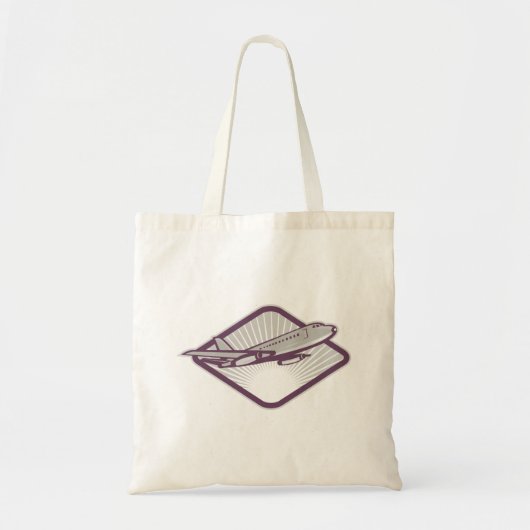 Jet Airplane Tote Bag (Voorkant)