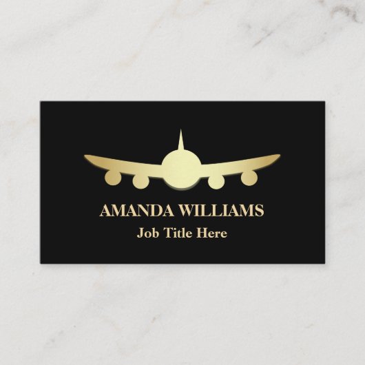 Jet Airplane Visitekaartje (Voorkant)