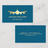 Jet Airplane Visitekaartje (Voorkant / Achterkant)