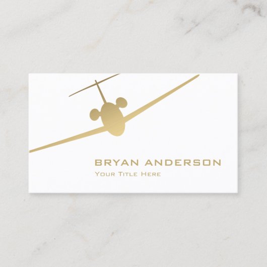 Jet Airplane Visitekaartje (Voorkant)