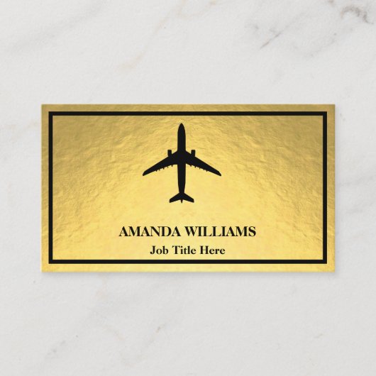 Jet Airplane Visitekaartje (Voorkant)