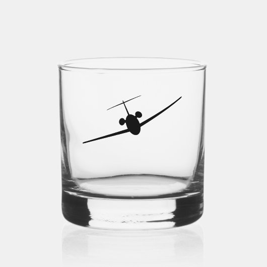 Jet Airplane Whisky Glas (Voorkant)