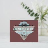 Jet Airplane Wing Club Briefkaart (Staand voorkant)