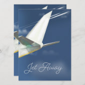 Jet Away reisposter. (Voorkant / Achterkant)