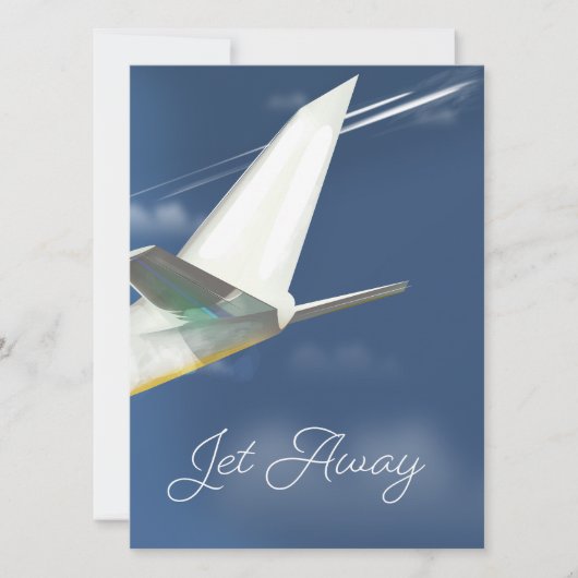 Jet Away reisposter. (Voorkant)