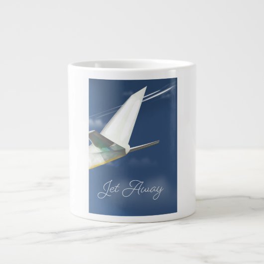 Jet Away reisposter. Grote Koffiekop (Voorkant)