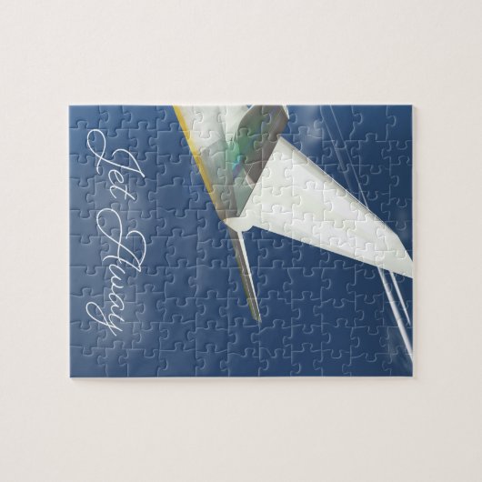 Jet Away reisposter. Legpuzzel (Horizontaal)