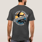 Jet & Beer - Achterzijde - donkere shirten T-shirt (Achterkant)