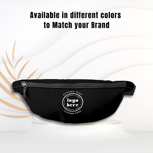 Jet Black Company Logo Zakelijke promotie Heuptasje