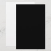 Jet Black Design - personaliseer met tekst, foto, Briefpapier (Voorkant / Achterkant)