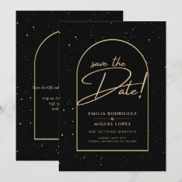 JET BLACK GOLD Sterrennacht Wedstrijden SAVE DATE Kaart