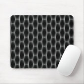 Jet Black Metallic Ribbons Mousepad Muismat (Met muis)