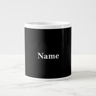 Jet Black personaliseren met naam Grote Koffiekop