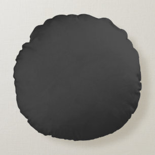 Jet Black Round Pillow Rond Kussen