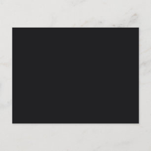 Jet Black Solid Color Briefkaart