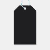 Jet Black Solid Color Cadeaulabel (Voorkant)