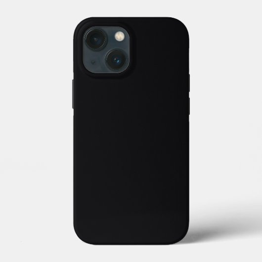 Jet Black Solid Color Case-Mate iPhone Case (Achterkant)