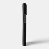 Jet Black Solid Color Case-Mate iPhone Case (Achterkant / Rechts)