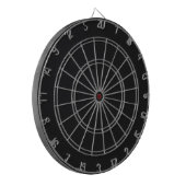 Jet Black Solid Color Dartbord (Voorkant Links)