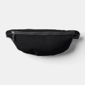 Jet Black Solid Color Heuptasje (Liggend)