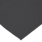 Jet Black Solid Color Korte Tafelloper (Hoek)