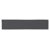 Jet Black Solid Color Korte Tafelloper (Horizontaal)