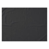 Jet Black Solid Color Tafelkleed (Voorkant (Horizontaal))