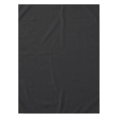 Jet Black Solid Color Tafelkleed (Voorkant)