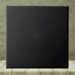 Jet Black Solid Color Tegeltje<br><div class="desc">Jet Black Solid Color</div>