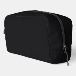 Jet Black Solid Color Toilettasje